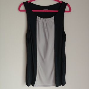 Black and gray sleeveless top xl